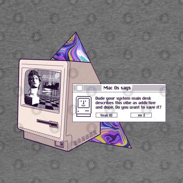 Vaporwave macintosh 128k by fm_artz